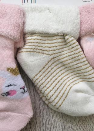 Махровые носочки для  малышей ovs италия.3 фото