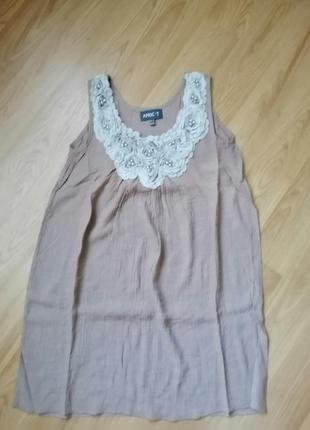 Нарядная майка, туника с цветами