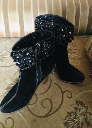 Ботіночки замшеві 24,5