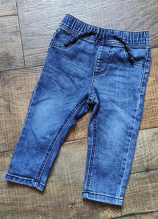Джинси штани штани узкачи скінні skinny для хлопчика 80см дівчинки 9-12мес