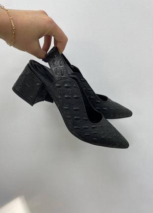 Шкіряні туфлі ексклюзив крокодил босоніжки лодочка кожаные туфли босоножки3 фото
