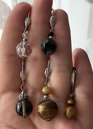 Серьги. серьги из натурального камня.