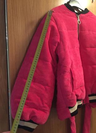 Малиновый бомбер куртка розовая кофта10 фото