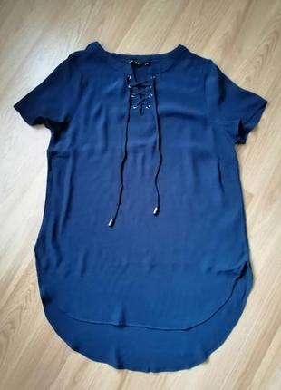 Блузка со шнуровкой, удлиненная блузка6 фото