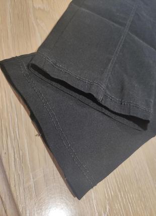 Черные стрейчевые брюки леггинсы6 фото