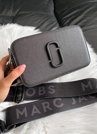 Сумка marc jacobs snapshot black женская сумка марк якобс черная9 фото