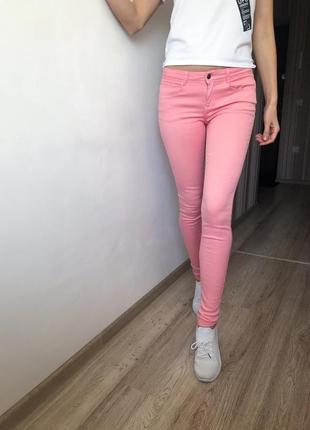 Розовые джинсы zara skinny. рожеві джинси зара5 фото