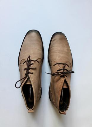 Ecco  мужские кожаные ботинки туфли7 фото