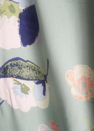 Блуза из вискозы в цветочный принт2 фото