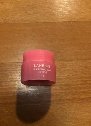 Ночная маска для губ laneige lip sleeping mask berry 3 мл3 фото