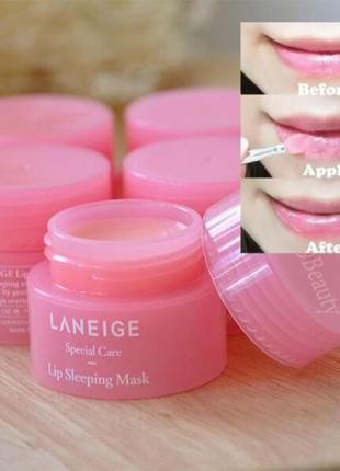 Ночная маска для губ laneige lip sleeping mask berry 3 мл4 фото