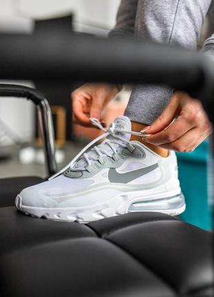 Женские кроссовки nike air max 270 react white белый цвети