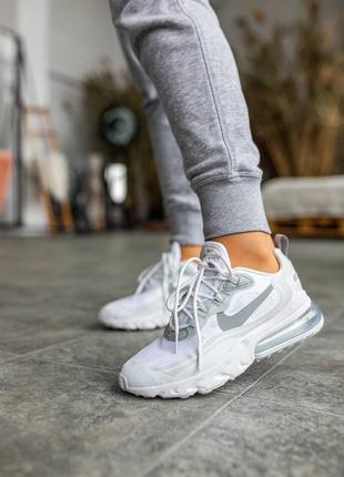 Женские кроссовки nike air max 270 react white белый цвети6 фото