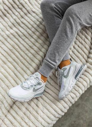 Женские кроссовки nike air max 270 react white белый цвети5 фото