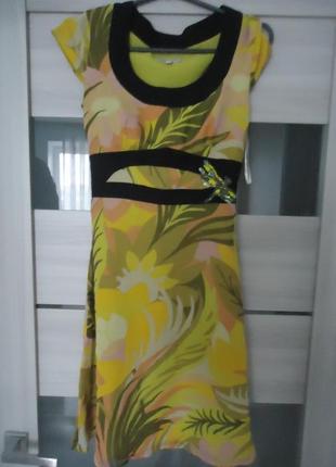 Фірмове шовкова сукня з бантом, 100% шовк