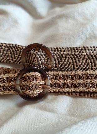 Набор из двух плетеных летних ремней стиль бохо