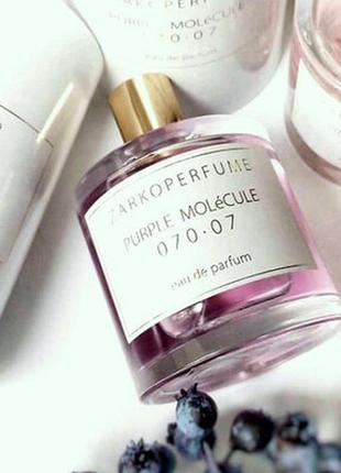 Ниша унисекс 100 мл zarkoperfume purple molecule 070.07 восточные, гурманские3 фото