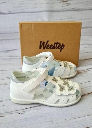 Шкіряні босоніжки