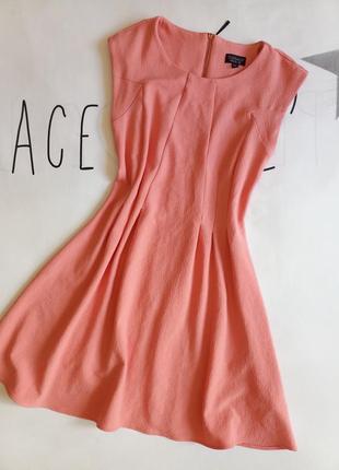 Платье женское стильное персиковое приталенное topshop4 фото