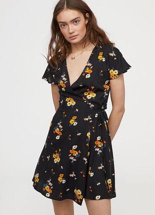 Віскозне плаття на запах divide ,розмір хс-с🔥