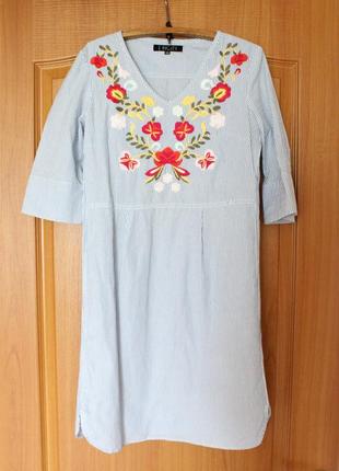 Платье с цветочной вышивкой, размер 40, incity5 фото