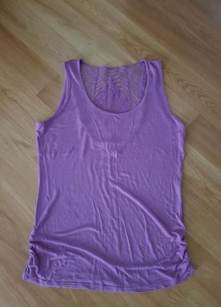 Майка с ажурной спинкой, майка для беременных