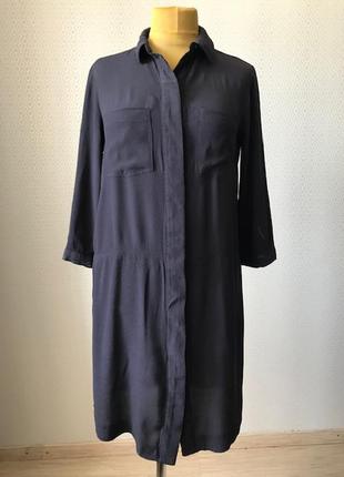 Классное легкое летнее платье - рубашка от h&m размер 42, укр. 48-501 фото