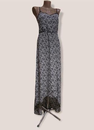 Длинный сарафан платье с ассиметричным низом и открытой спиной1 фото