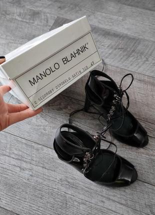 Лаковые босоножки manolo blahnik7 фото