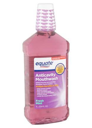 Американский ополаскиватель для полости рта equate fresh mint anticavity,1л.2 фото