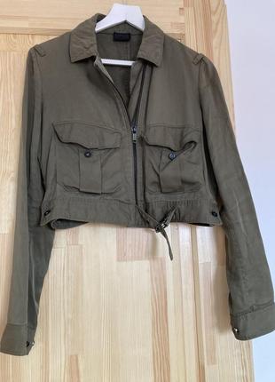 Легкий жіночий жакет хакі diesel