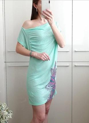 Летнее пляжное  платье с принтом 🌺