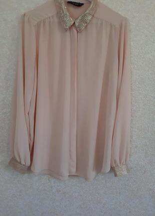 Розпродаж!блуза блузон сорочка шифон паєтками
