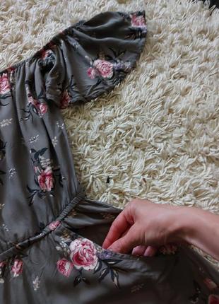 Ромпер h&m комбез вискоза цветы комбинезон шорты бермуды рюши воланы2 фото
