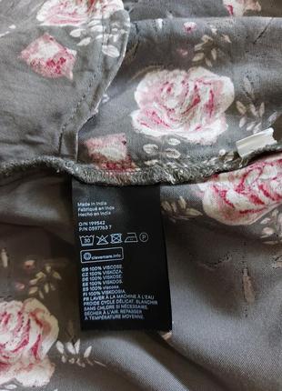 Ромпер h&m комбез вискоза цветы комбинезон шорты бермуды рюши воланы7 фото