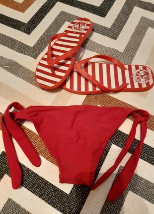 Плавочки красные/низ от купальника