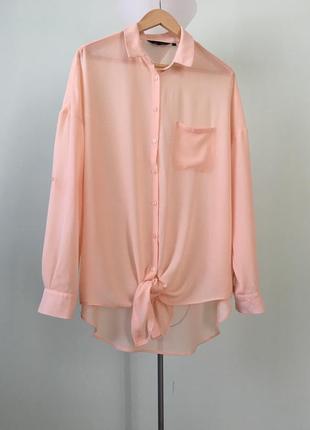 Стильна шифонова блуза oversize / сорочка «new look»
