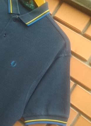 Винтажная футболка поло polo известного бренда fred  perry оригинал8 фото