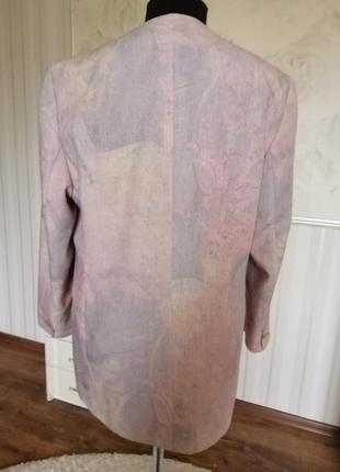 Красивый пиджак жакет в пастельных тонах, размер 48-50 (40 евро).7 фото