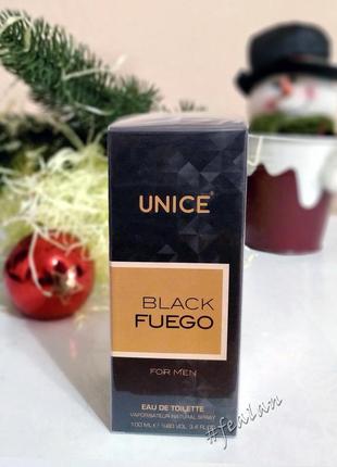 Туалетна вода unice black fuego 100 мл2 фото