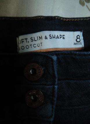 Джинсы next lift, slim and shape boot cut р. 160 см.7 фото