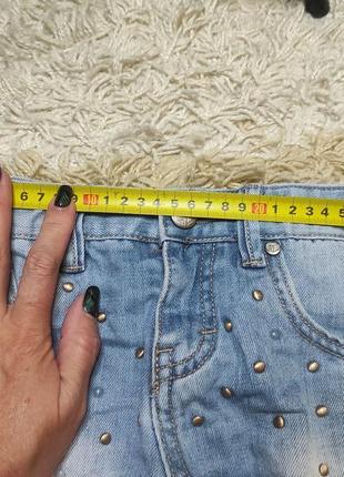 Летние стильные джинсовые шорты pompdelux на 6-7 лет (можно дольше)9 фото