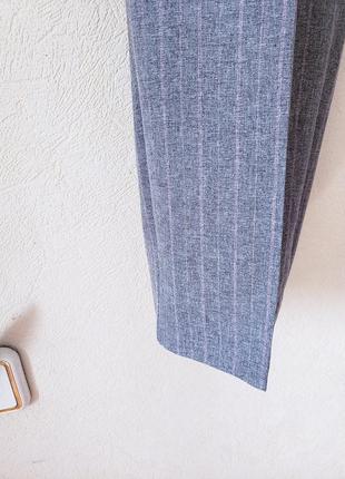 Серые зауженые брючки m&s размер 18 uk пояс по бокам на резиночках3 фото