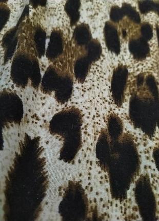 Красивое бархатное леопардовое платье6 фото
