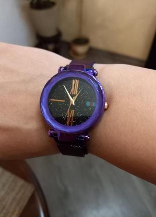 Годинник starry sky watch колір фіолетовий (хамелеон) годинник зоряне небо4 фото