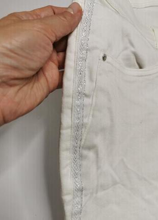 Белые джинсы с лампасами батал от tchibo германия4 фото