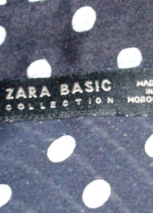 Блузка в горохи від zara basic6 фото