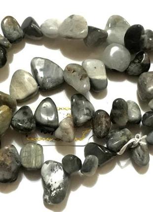 Бусы из натурального камня орлиный глаз