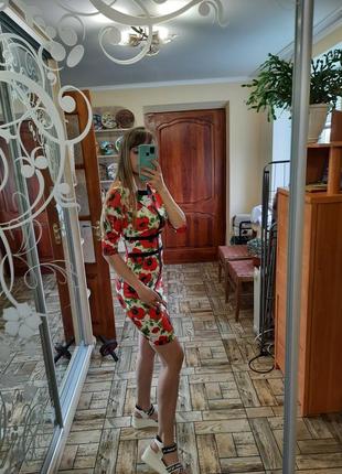 Сукня з червоними маками🌺