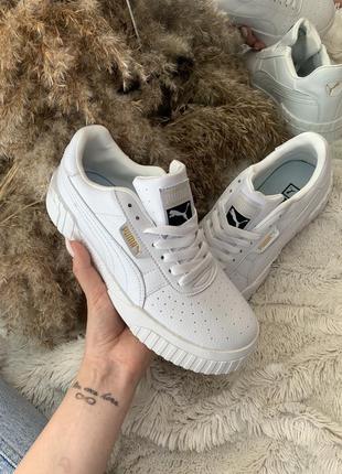 Кроссовки puma cali white женские2 фото